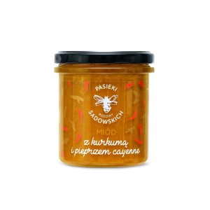 Miód z kurkumą i pieprzem cayenne 430g